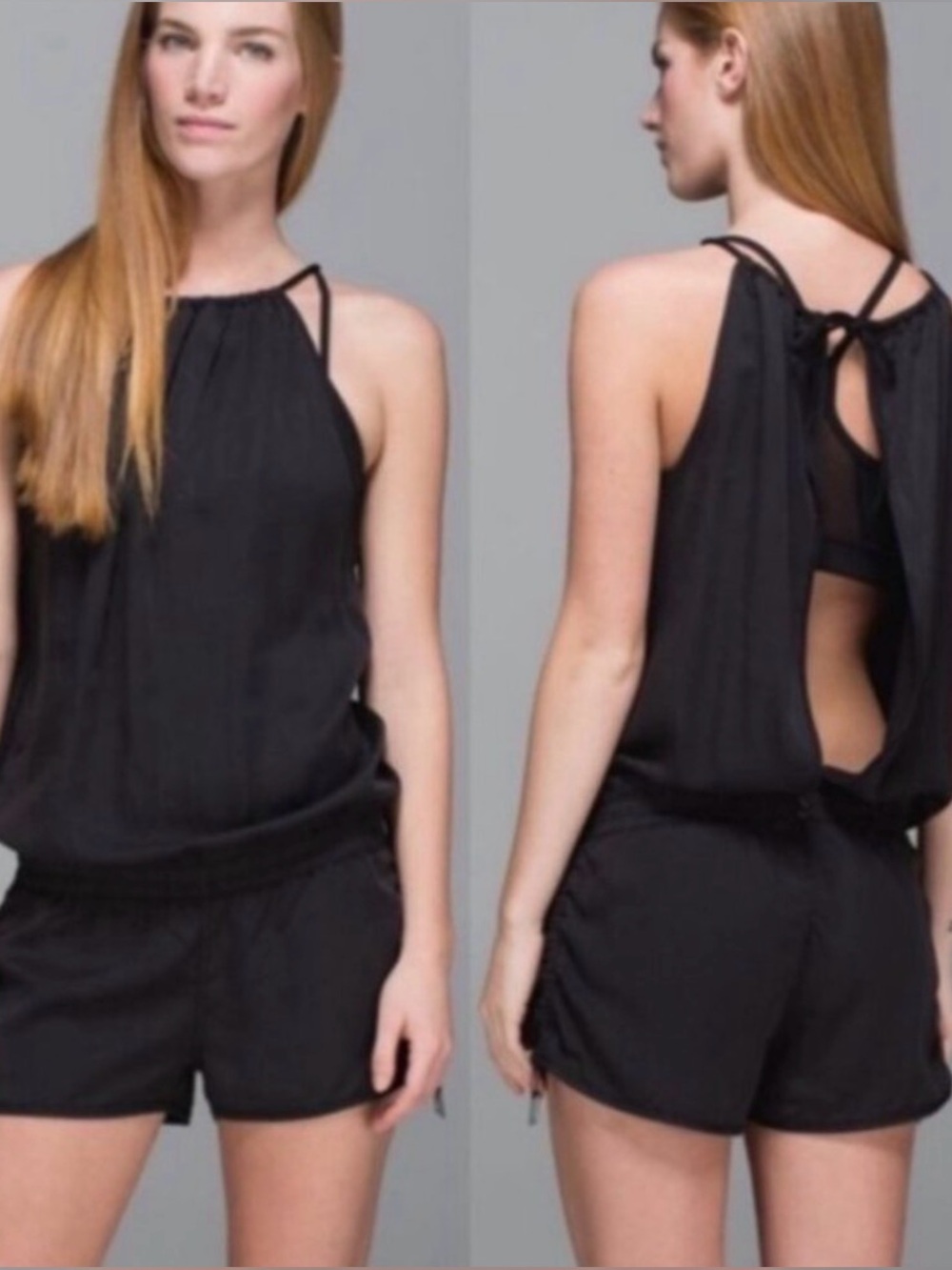 Lululemon Heat the Streets black Romper